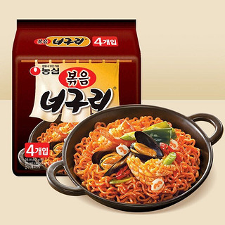 NONGSHIM 农心 韩国进口 农心 小浣熊辣味乌冬炒面137g*4包