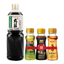 金龙鱼 丸庄 黑豆本酿造酱油 1L 赠金龙鱼香油套装 70ml*3瓶