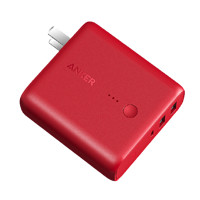 Anker 安克 A1621 移动电源充电器二合一 红色 5000mAh USB 10W快充