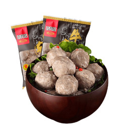 喜得佳 手打潮汕正宗牛肉丸250g*2 火锅丸肉含量约80%