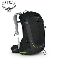 OSPREY 云层登山包 男士双肩包 户外徒步旅游背包STRATOS 黑色24L O/S