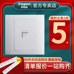 TCL 罗格朗开关插座开关面板墙壁开关插座仕界系列一位电脑插座