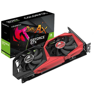 COLORFUL 七彩虹 战斧 GeForce GTX 1650 4G 显卡 4GB 黑红色