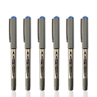 Snowhite 白雪 PVR-155 盖帽中性笔 蓝色 0.5mm 6支装