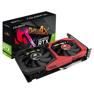 COLORFUL 七彩虹 战斧 GeForce RTX 2060 Super 显卡 8GB 黑红色