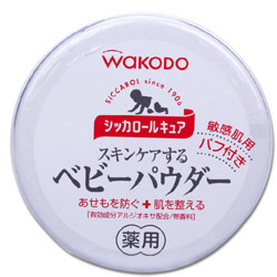 waKODO 和光堂 桃叶精华系列 婴儿爽身粉 140g