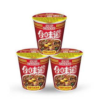 NISSIN 日清食品 合味道 方便面 香辣牛肉风味 83g*12杯