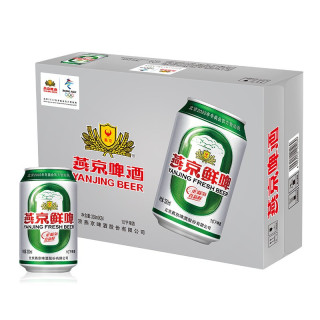 yanjingbeer燕京啤酒鲜啤330ml24听