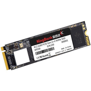 KINGBANK 金百达 KP230 NVMe M.2 固态硬盘 1TB (PCI-E3.0)