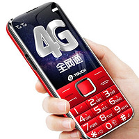 K-TOUCH 天语 S6 全网通4G智能老人手机 魅力红