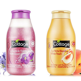 Cottage 悠香伊 花香系列沐浴露套装 (紫罗兰250ml+白桃250ml)