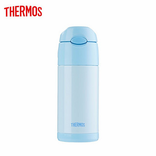 THERMOS 膳魔师 真空不锈钢保温杯 儿童吸管杯水杯FFI-403 BL（ZL）360ML蓝色