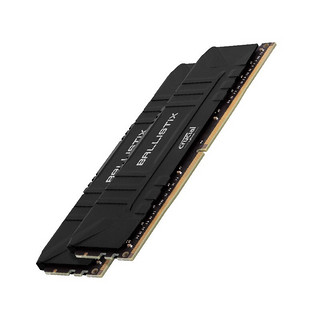 Crucial 英睿达 铂胜系列 DDR4 3600MHz 台式机内存 马甲条 黑色 16GB 8GB*2 BL2K8G36C16U4B