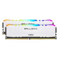 Crucial 英睿达 铂胜系列 DDR4 3600MHz RGB 台式机内存 灯条 白色 16GB 8GB*2 BL2K8G36C16U4WL