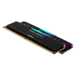 Crucial 英睿达 铂胜系列 DDR4 3600MHz RGB 台式机内存 灯条 黑色 16GB 8GB*2 BL2K8G36C16U4BL