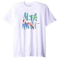 ALTAMONT 男士印花短袖T恤 3130002180 白色/绿色 XL