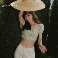 SinceThen 从那以后 SY210438 女士收腰v领上衣