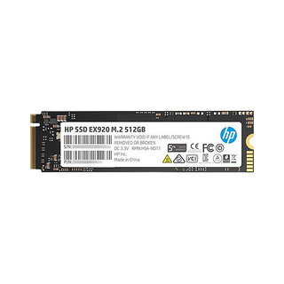 HP 惠普 EX920 NVMe M.2 固态硬盘 512GB（PCI-E3.0）