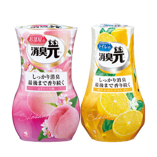 小林制药 消臭元白桃&柠檬空气清新剂套装400ml*2瓶