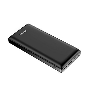 BASEUS 倍思 小简系列 X30 移动电源 黑色 30000mAh Type-C micro usb Lightning 3A双向快充