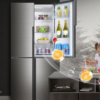 Haier 海尔 鲜厨系列 BCD-481WDVSU1 单循环 风冷十字对开门冰箱 481L 天际银