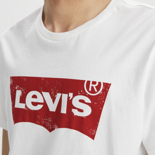 Levi's 李维斯 Logo Tee系列 男女款圆领短袖T恤 17783-0197 白色 S