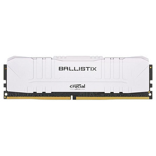 Crucial 英睿达 铂胜系列 DDR4 3000MHz 台式机内存 马甲条 白色 8GB BL8G30C15U4W