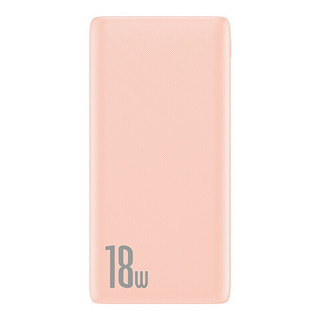 BASEUS 倍思 充电宝 10000毫安18W PD+QC3.0双向快充大容量移动电源 超薄小巧苹果安卓通用 粉色