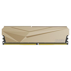 CUSO 酷兽 夜枭系列 DDR4 3200MHz 台式机内存 马甲条 金色 16GB