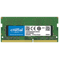 Crucial 英睿达 DDR4 2666Mhz 笔记本内存条 8GB