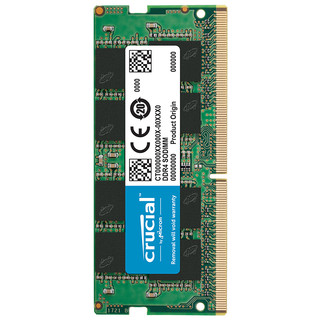 Crucial 英睿达 DDR4 2666MHz 笔记本内存 普条 绿色 16GB CT16G4SFD8266