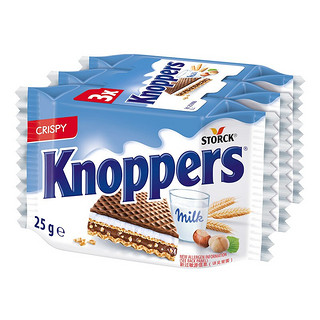 Knoppers 优立享 牛奶榛子巧克力威化饼干 75g