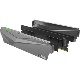 CUSO 酷兽 夜枭系列 DDR4 3000MHz 台式机内存 马甲条 银灰色 16GB 8GBx2