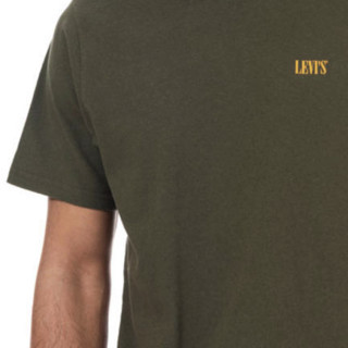 Levi's 李维斯 男士圆领短袖T恤 296770001 olive XXL