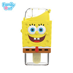 Family Out 凡米粒 Familyout 雪糕水壶儿童凉水杯夏季吸管可爱造型海绵宝宝雪糕水壶（SpongeBob）235ML