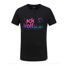 Jack Wolfskin 狼爪 5818372 男款大LOGO圆领短袖T恤