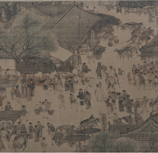 故宫 清明上河图简装版 便携高仿装饰画 故宫官方 18*385cm