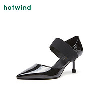 hotwind 热风 女士时尚休闲单鞋尖头细高跟鞋 H35W9115