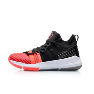 LI-NING 李宁 韦德之道系列 男子篮球鞋 ABAP081-1 黑红 39.5