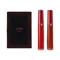 阿玛尼彩妆 GIORGIO 臻致丝绒哑光唇釉礼盒装 (#405番茄红6.5ml+#400THE RED6.5ml)