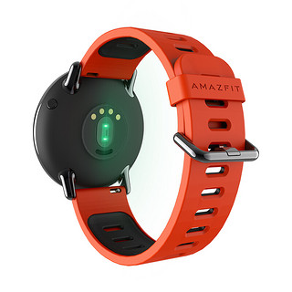 AMAZFIT 跃我 A1602 智能手表 46mm 黑色陶瓷版 红黑色硅胶表带(GPS)