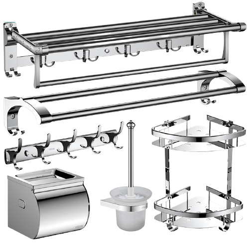 micoe 四季沐歌 M-D005-6 不锈钢浴室挂件套装 6件套