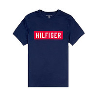 TOMMY HILFIGER休闲舒适短袖男式T恤 M国际版偏大一码 海军蓝