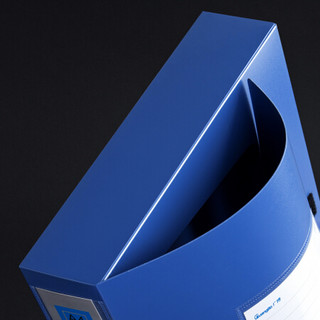 广博(GuangBo)6只55mm加宽高档款塑料档案盒 加厚板材文件盒资料盒 财务凭证收纳盒 办公用品A88005蓝色