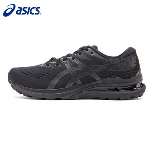 ASICS 亚瑟士 跑步鞋男GEL-KAYANO 28宽楦工程网布透气稳定支撑运动鞋 1011B188 黑色/灰色 42.5