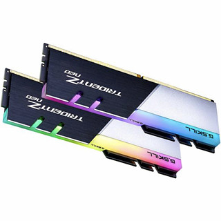 G.SKILL 芝奇 焰光戟系列 F4-3200C16D-64GTZN DDR4 3200MHz RGB 台式机内存 灯条 黑白 64GB 32GBx2 F4-3200C16D-64GTZN