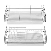 MOEN 摩恩 KAC0324+KAC0334 橱柜碗盘篮+平底篮套装 800mm