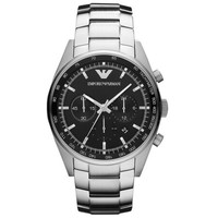 阿玛尼(Emporio Armani)手表男钢带时尚商务石英男士腕表TAZIO系列 AR5980