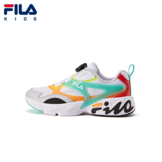 Fila斐乐男童运动鞋21秋季新款中大童网面跑鞋女童复古老爹鞋子斐乐白 玉檀色 Wg 39码 内长24 5cm 报价价格评测怎么样 什么值得买