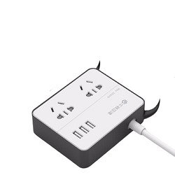 NEWTONLAW 牛顿定律 插座USB插排排插/插线板/接线板桌面插座充电创意支架NTT-2A3U 2口USB*3-骑士黑